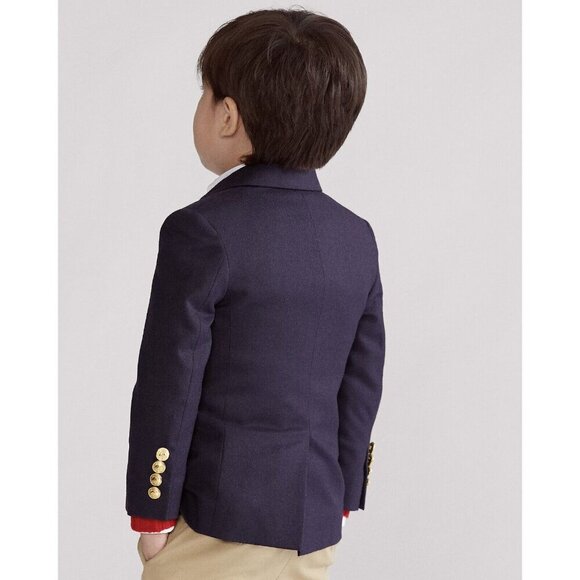 Polo Ralph Lauren The Iconic Doeskin Blazer Little Boys' Navy $475 - Size 8Y New - Picture 9 of 11